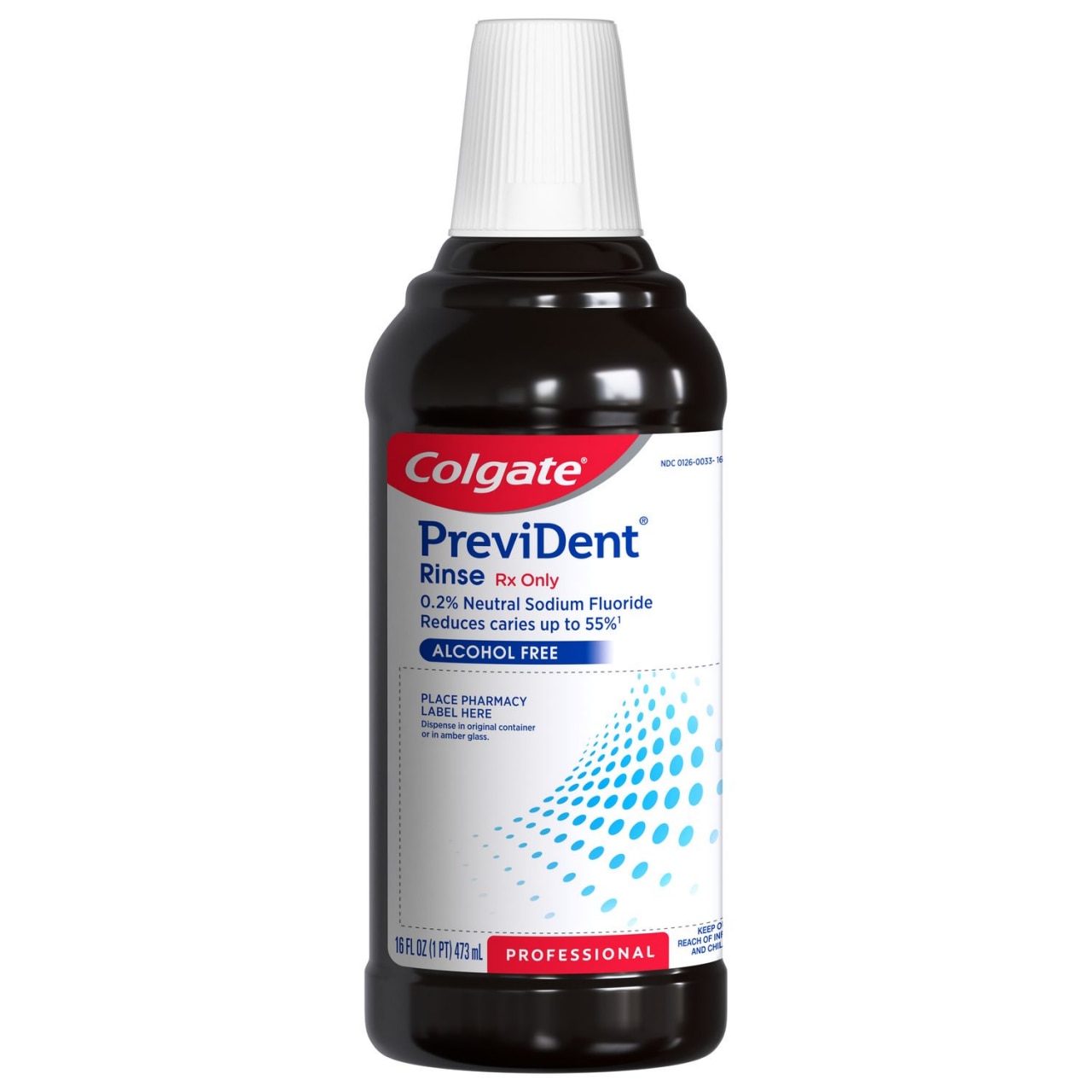 Colgate PreviDent Rinse prescription bottle