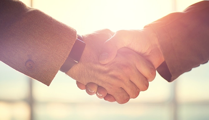 shaking hands