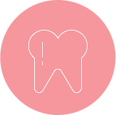 Icon of a shining tooth, representing "Healthy Smiles".