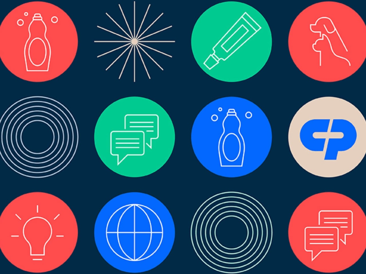 products in circles