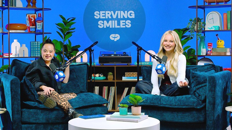 Photo of the podcast hosts on the set. Visit the podcast page.