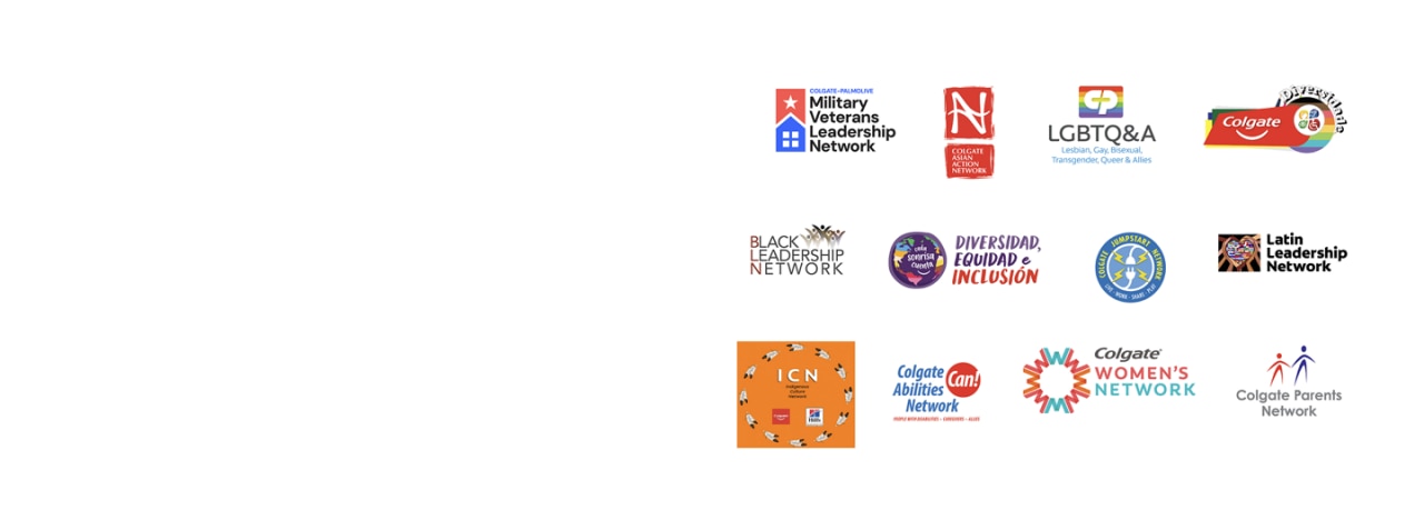 Collage of multiple Colgate-Palmolive Employee Resource Groups (ERGs), representing diverse and supportive communities.